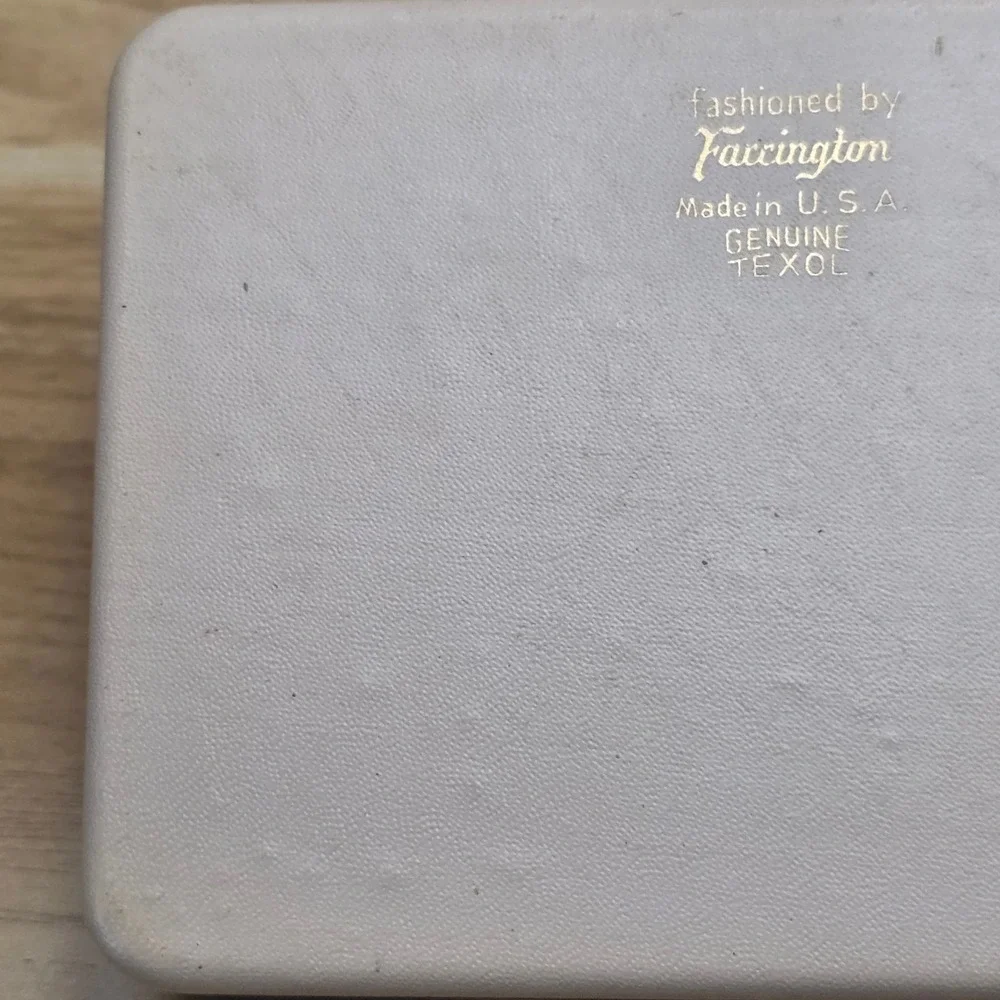 Farrington Vintage Travel Jewelry Box - Genuine Texol Pink Satin and Velvet